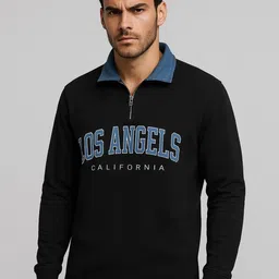 JUMPCUTS Typography Printed Polo Collar Regular Fit T-Shirt-picture-26