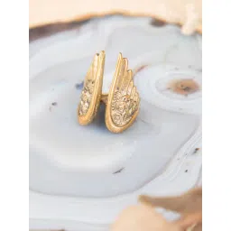 SOUL WORKS Women's Gold Colour Brass Plated Ring image 2