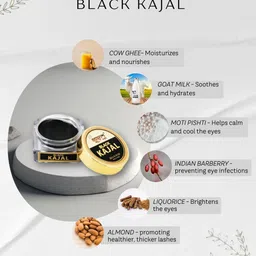VEDPURAN Handmade Kajal 5 g - Black image 4