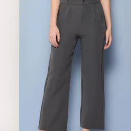Roadster Women Casual Wear Crepe Pants-image-66