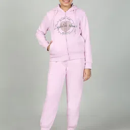 Cantabil Girls Printed Sweatshirt With Joggers-image-45