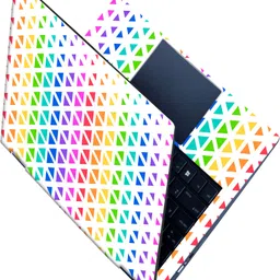 SCOTLON _All Panel_colorful triangular hexagon_ Vinyl Laptop Skin Compatible for 15.5 inch-picture-35