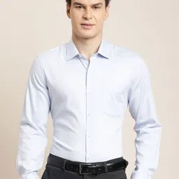 Turtle Classic Spread Collar Pure Cotton Slim Fit Formal Shirt-image-78