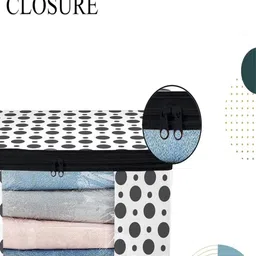 ANKIT INTERNATIONAL Pack of 2 Polka Design Saree Storage Organizer image 4