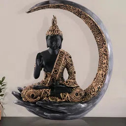 Zart Black Buddha Idol Showpiece-image-29