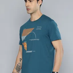Indian Terrain Graphic Printed Casual T-shirt image 3