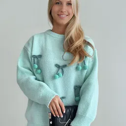 StyleCast Women Embroidered Woollen Pullover with Embroidered Detail-picture-36