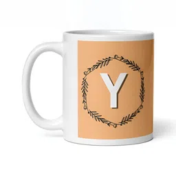 Mr UVD White & Brown Printed Ceramic Glossy Mugs Set of Cups and Mugs-image-9