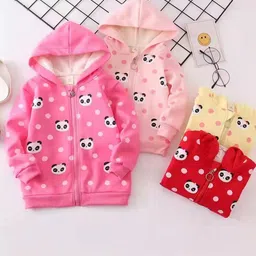 Bold N Elegant Girls Pack of 2 Panda Printed Hooded Sweatshirt-picture-13