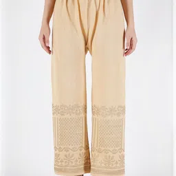 CROWN KING Ethnic Motifs Printed Mid-Rise Woolen Trouser-image-70