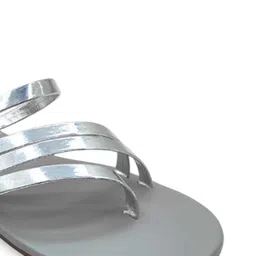 POSTCARD Women Printed Open Toe Flats image 3