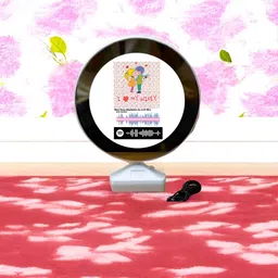 Anikmart White & Black Plastic LED Light Photo Frames With Song image 3