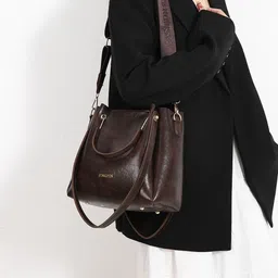 corsica DressBerry PU Structured Shoulder Bag image 2