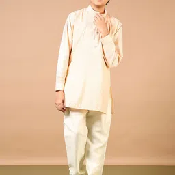 V-Mart Boys Striped Regular Kurta with Pyjamas-picture-32