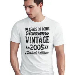 Seekbuylove Men Bio Finish 18Th Birthday 2005 Round Neck Pure Cotton T-shirt-picture-29