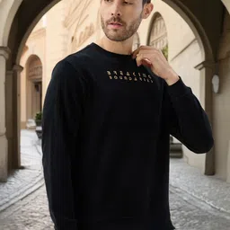 Status Quo Men Textured Printed Sweatshirt-image-66