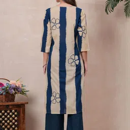 HIGHLIGHT FASHION EXPORT Women Floral Printed Cotton Kurta with Palazzos & Dupatta image 2
