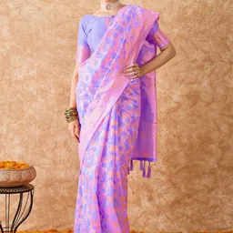 Maroosh Ethnic Motifs Zari Banarasi Saree-picture-14