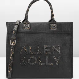 Allen Solly Snake Skin Textured Structured Handheld Bag with 11" Tablet Sleeve-picture-28