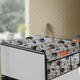 The Furnishing Tree Beige Printed Refrigerator Cover-picture-24