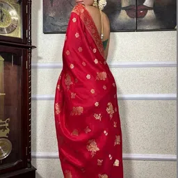 YAMUNE Woven Design Zari Pure Silk Handloom Banarasi Saree image 2