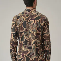 Banana Club Abstract Printed Classic Slim Fit Shirt image 5