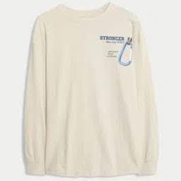 Marks & Spencer Boys Typography Printed Round Neck Oversized T-shirt-picture-13