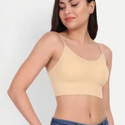 GROAN Pack of 2 Women Moisture Wicking Full Coverage Lightly Padded Beginners Bra image 3