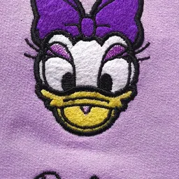 YK Disney Girls Daisy Embroidered Fleece Sweatshirt With Joggers image 5