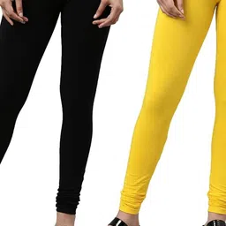 Tik Tok WEARS Girls Black Churidar Length Leggings-picture-28