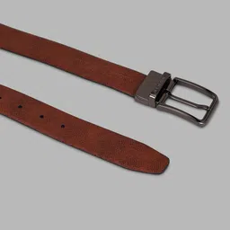 van heusen Men Casual Black, Brown Genuine Leather Reversible Belt image 4