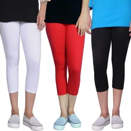tanunni Women Red, White, Black Capri-picture-10
