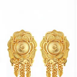 VIVASTRI Women Gold-Plated Alloy Earrings image 2