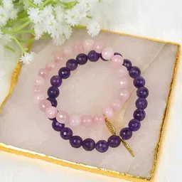 Calminds Unisex 2 Crystals Bracelet-picture-35