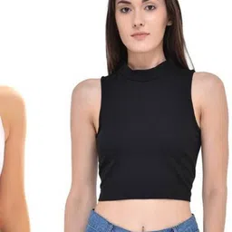 PINOVO Pack Of 2 Ribbed High Neck Fitted Top-picture-14