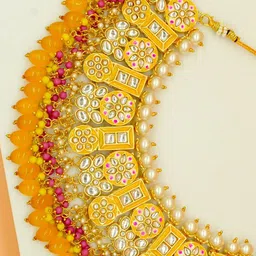 TISHUL JEWELS Gold Plated & Beaded Jewellery Set image 4