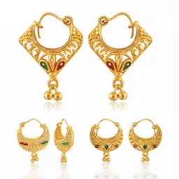 VIVASTRI Women Gold-Plated Alloy Earrings-picture-36