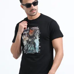 THE BEETEL HOUSE Men Graphic Printed Round Neck Cotton T-shirt image 5
