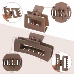 DIVASTRI Women Set of 6 Rectangular Shape Hair Claw Clips image 5