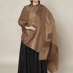 MUFFLY Women Floral Embroidered Shawl-picture-35