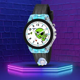 SWADESI STUFF Unisex Kids Dial & Bracelet Style Straps Analogue Watch MULTI BLACK ALIEN-picture-17