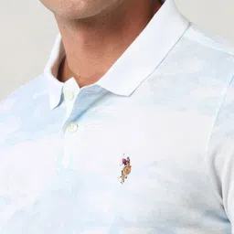 U.S. Polo Assn. Denim Co. Men Printed Polo Collar Pockets Slim Fit T-shirt image 4