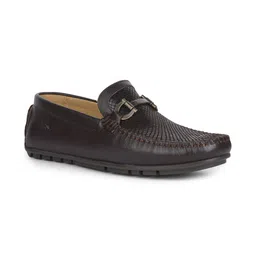 Lee Cooper Men Textured Round Toe Loafers-image-5