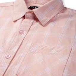 Gini and Jony Boys Standard Gingham Checks Opaque Checked Casual Shirt image 3