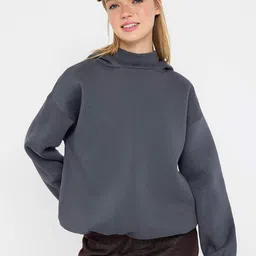 Trendyol Women Hooded Sweatshirt-image-75