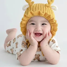 REFFER Unisex Kids Woollen Beanie image 2