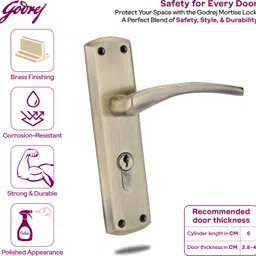 godrej locks Zinc Alloy Luster Handlesets image 3