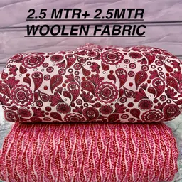 adan fabrics Unstitched Wool Salwar Suit Material Printed-picture-11