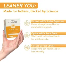 Happy Cultures Leaner You Probiotics Sachets- 15 Sachets- Lemon Flavor image 2