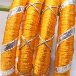 Kamule Yellow Plastic Bangle-picture-26